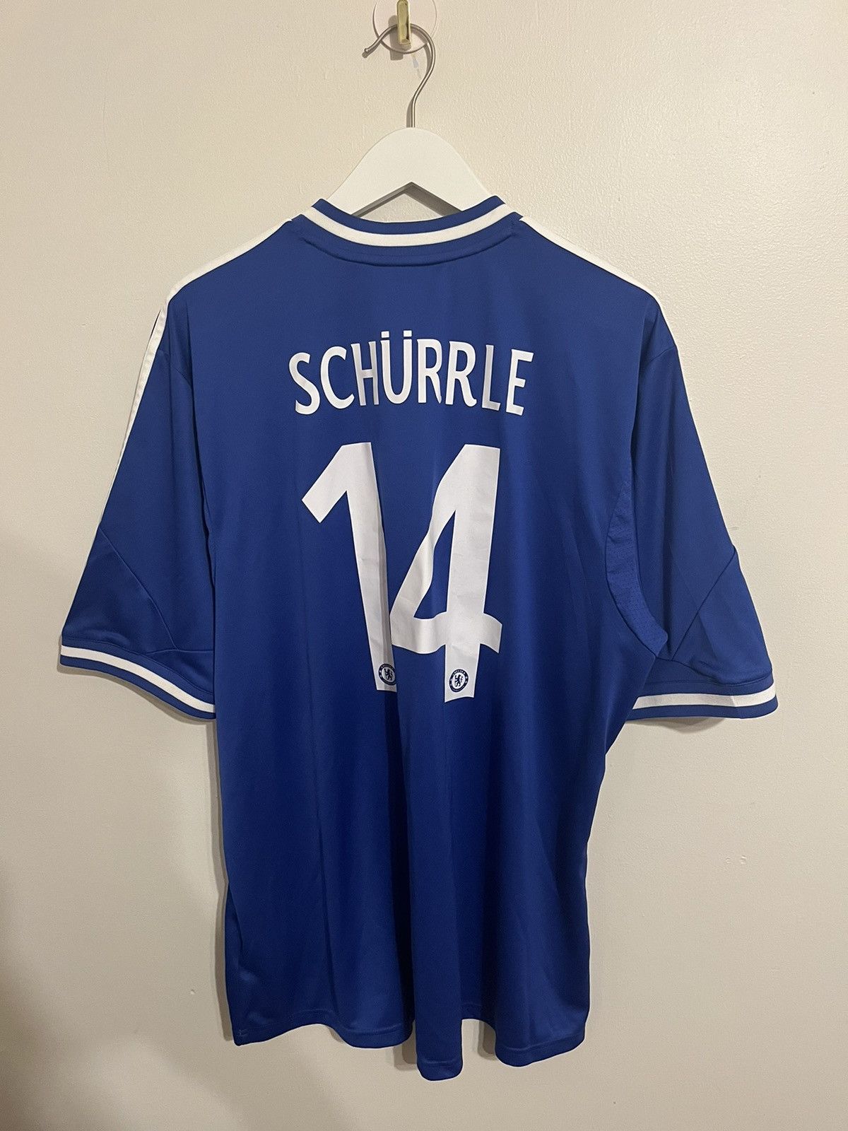 Adidas Chelsea 2013 super cup player issue shirt #14 Schürrle Size US XXL / EU 58 / 5 - 6 Thumbnail