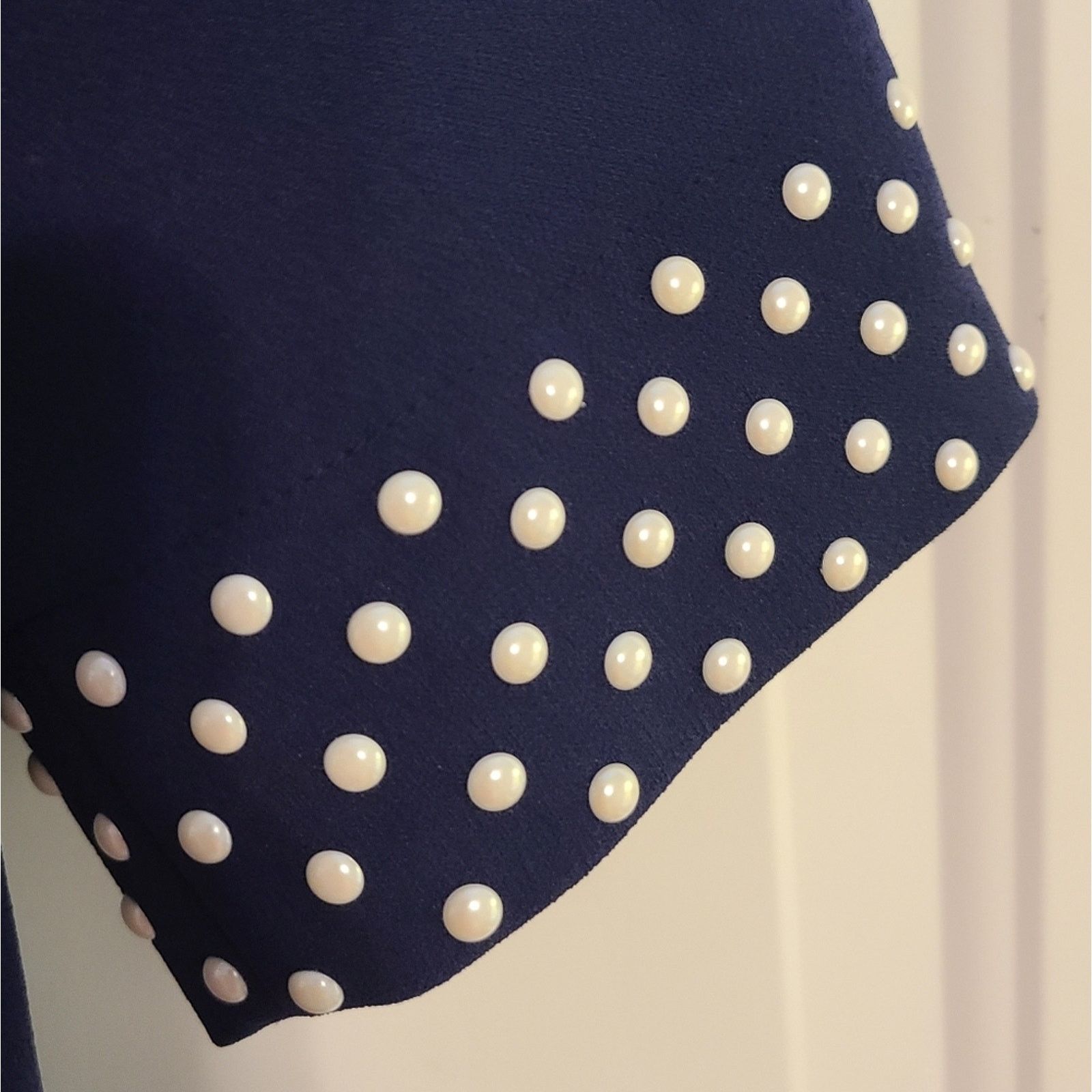 Karl Lagerfeld Karl Lagerfeld Short Navy Blue Dress Size 6 Size M / US 6-8 / IT 42-44 - 4 Thumbnail