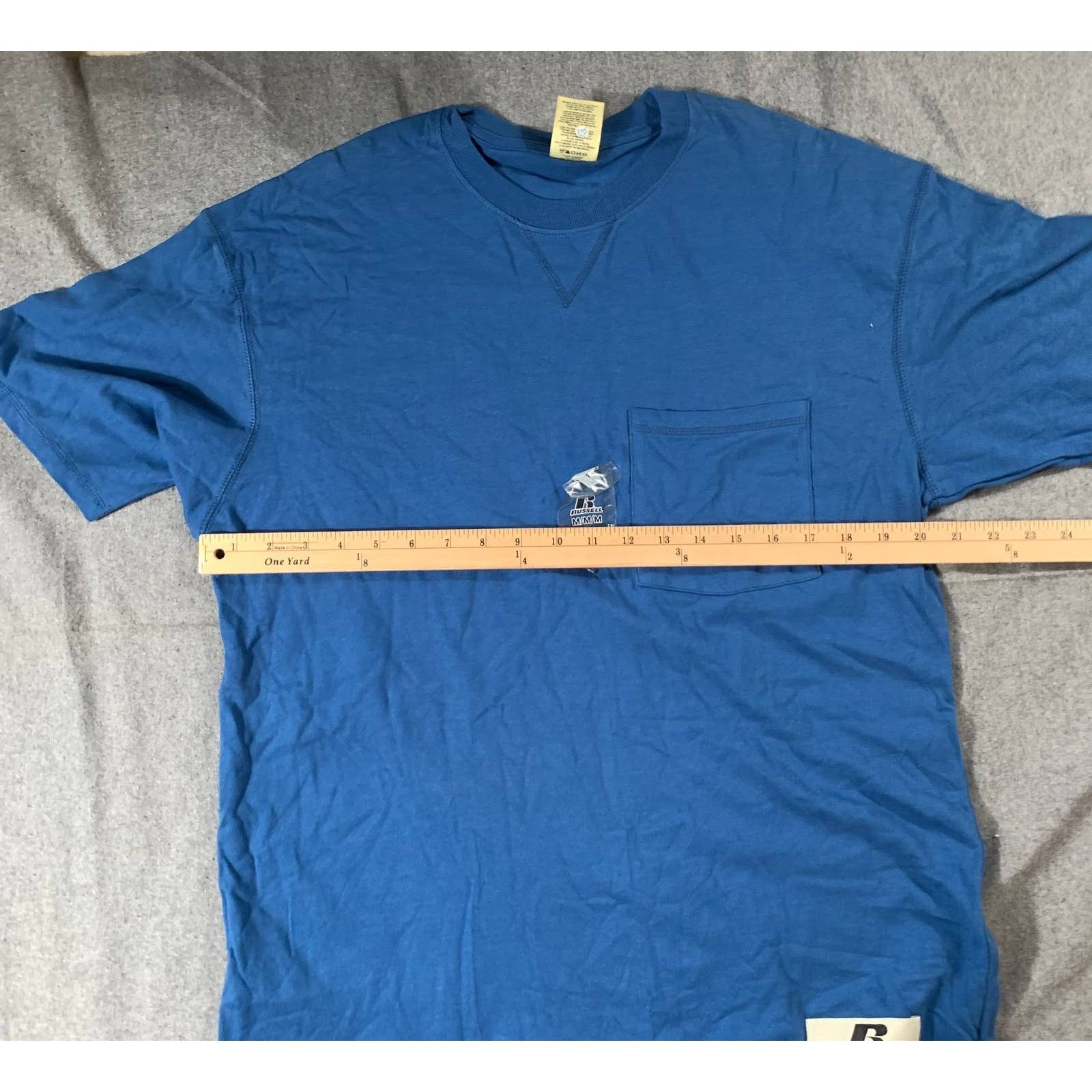 Other Russell Shirt Adult Medium Blue Athletic Casual T Shirt Mens Size US M / EU 48-50 / 2 - 4 Thumbnail