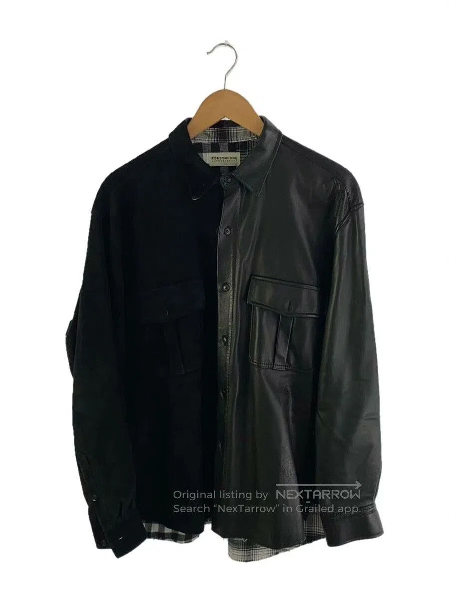 Other FORSOMEONE Leather Shirt Jacket Black Large. Size US M / EU 48-50 / 2 - 5 Thumbnail