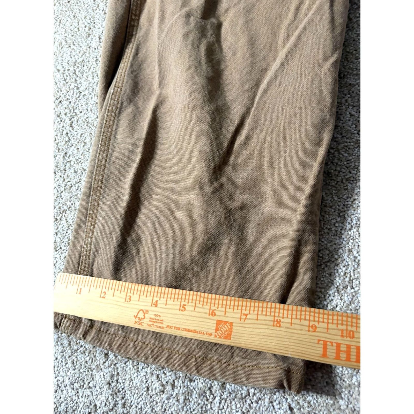 Vintage Mens Canvas Carpenter Pants 42x32 Brown Relaxed Fit Workwear Utility Casual Pants Mens Brown Canvas Carpenter Work Pants 42 32 Mens Size US 42 / EU 58 - 5 Thumbnail