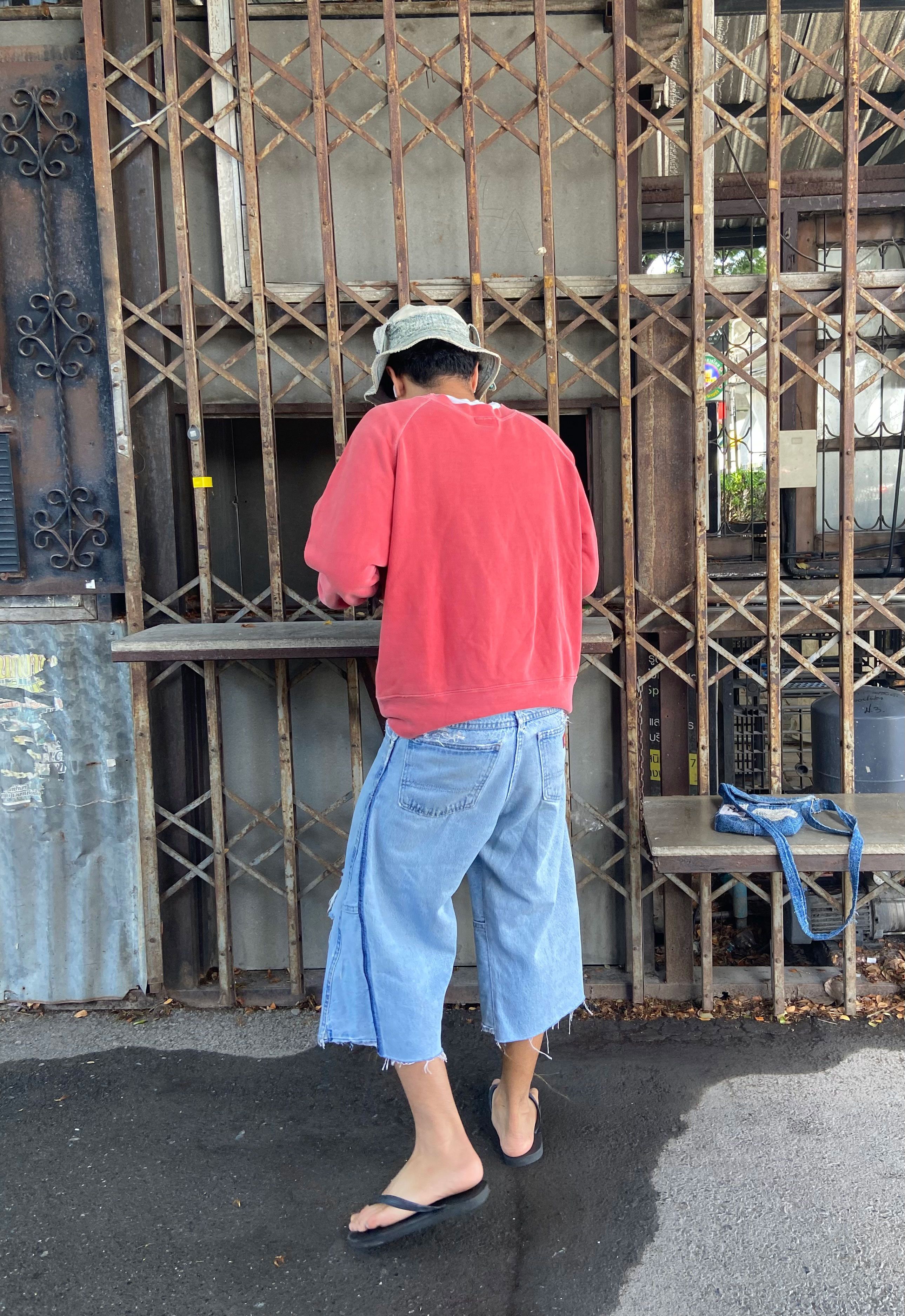 Dickies Vintage DICKIES Thrashed 3/4 Carpenter Size US 31 - 12 Thumbnail