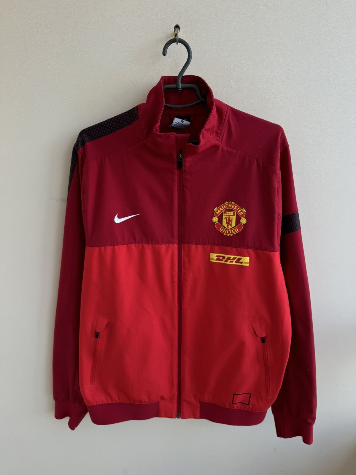 Vintage Manchester United training jacket vintage L XL red black Size US XL / EU 56 / 4 - 1 Thumbnail
