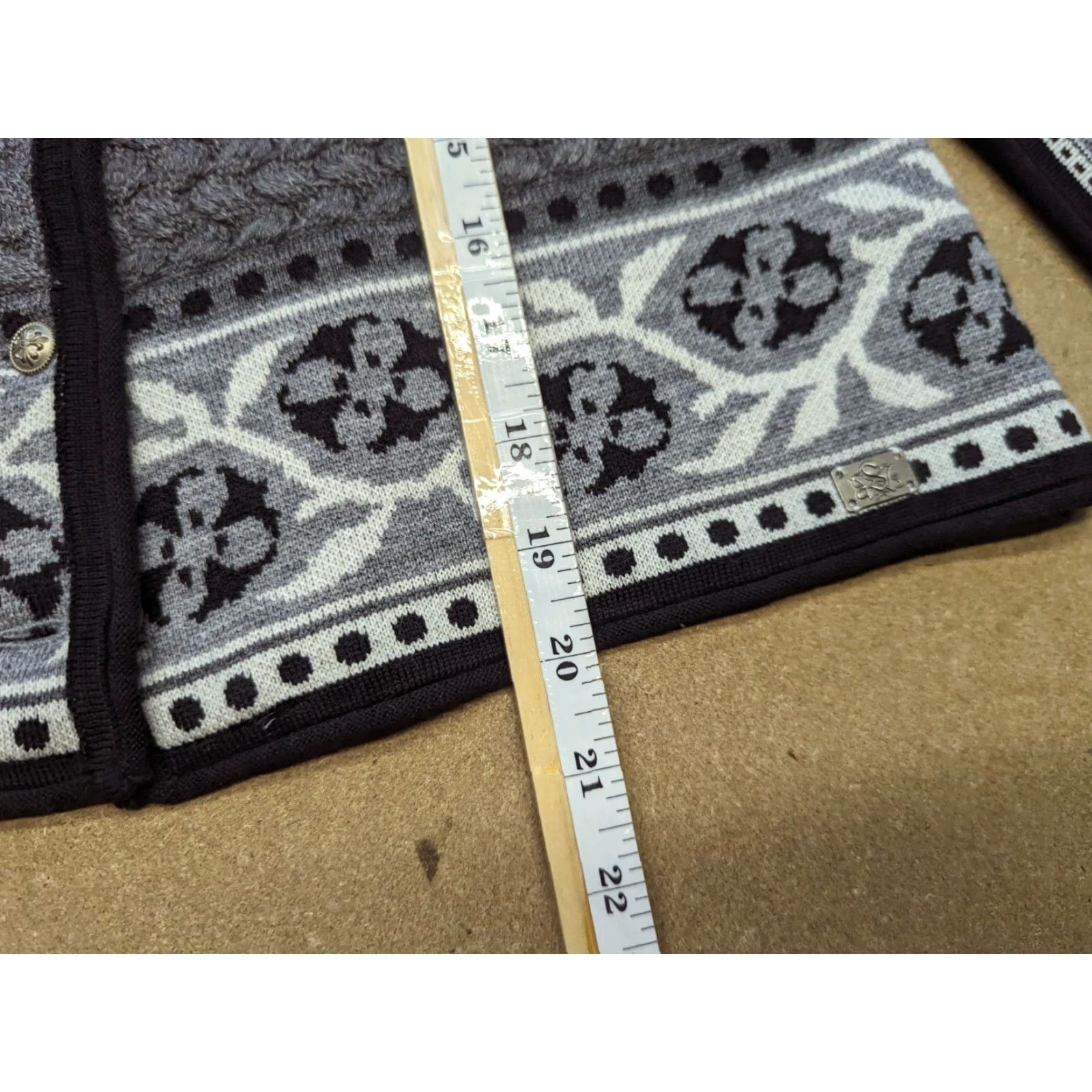Vintage Spieth & Wensky Womens Cardigan Medium Wool Blend Round Gray Buttons Knit Size M / US 6-8 / IT 42-44 - 6 Thumbnail