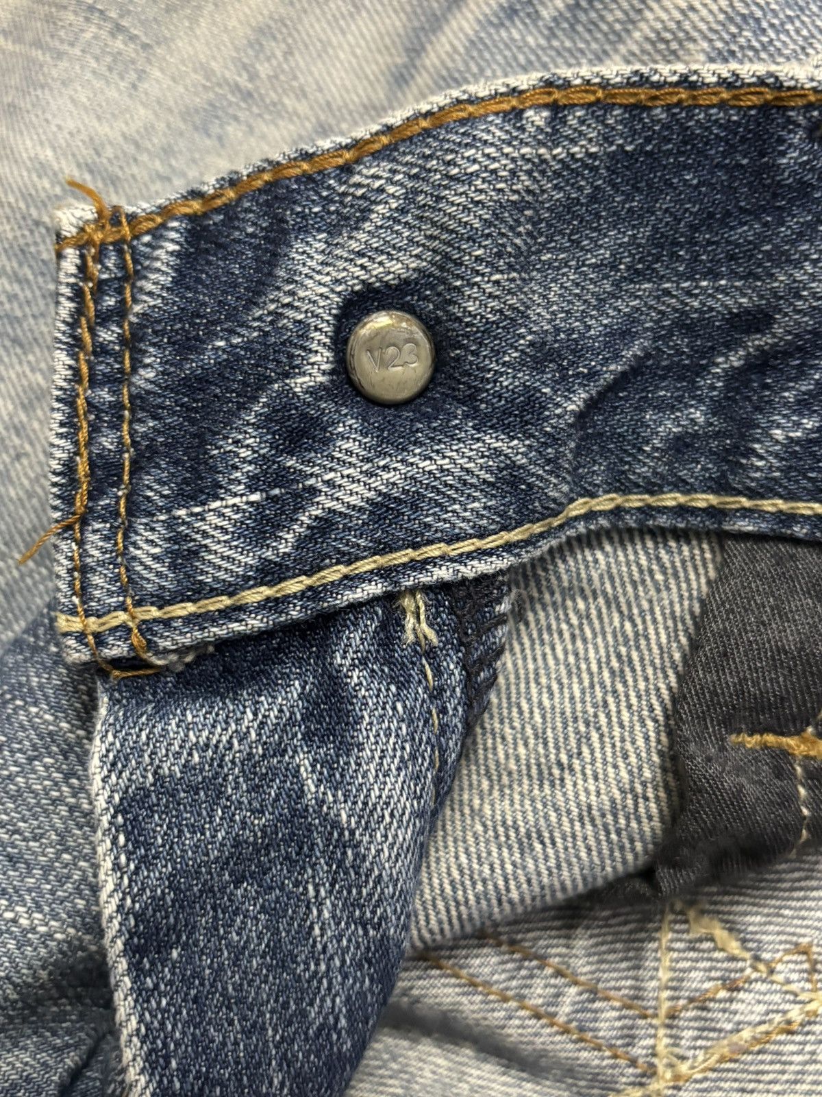 Levi's Vintage Levis 507 Cracked Wash Flare Distressed Cargo Jeans Size US 29 - 20 Thumbnail