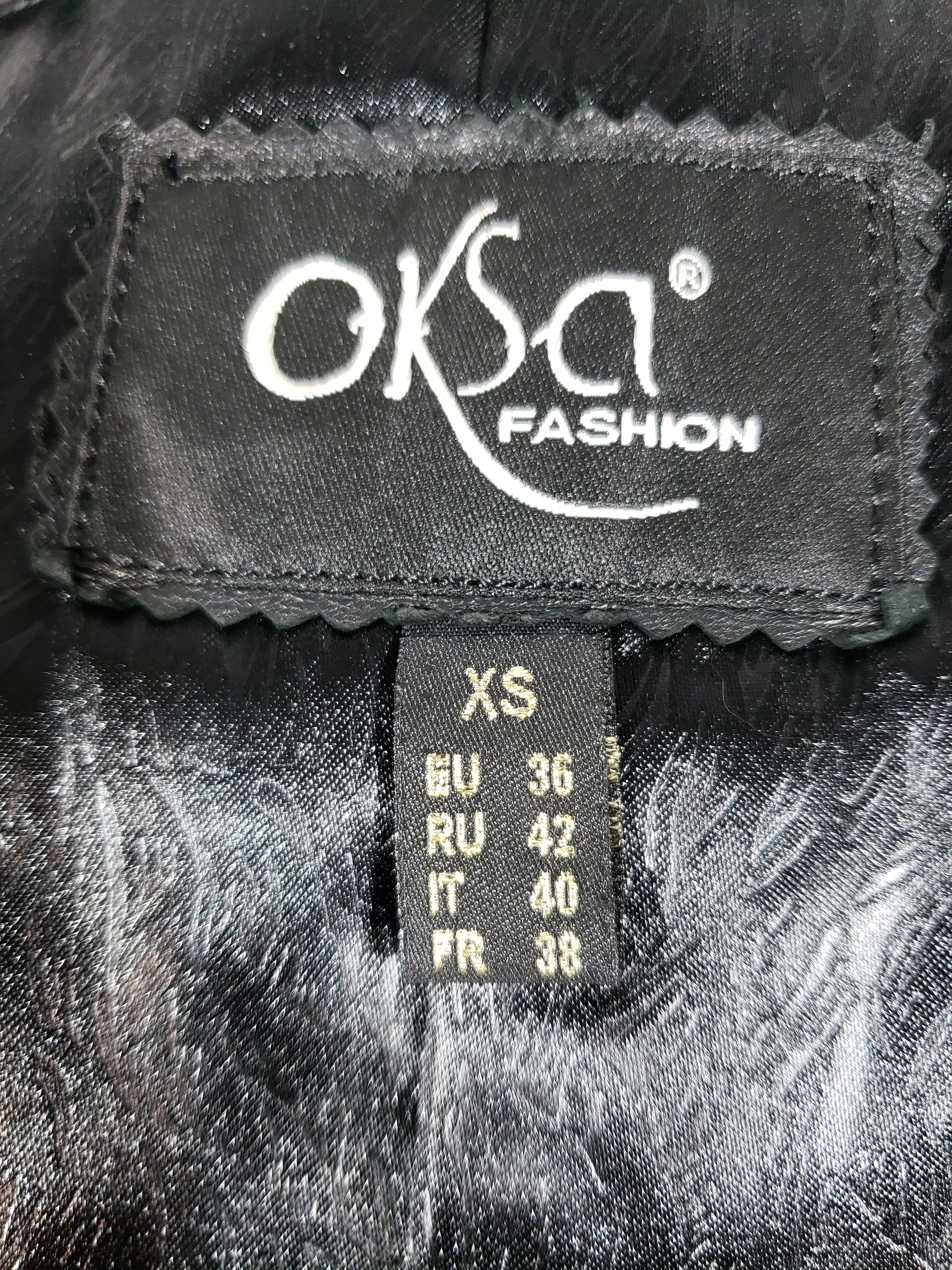 Other Stylish women's leather jacket with buttons. Size XS / US 0-2 / IT 36-38 - 10 Thumbnail