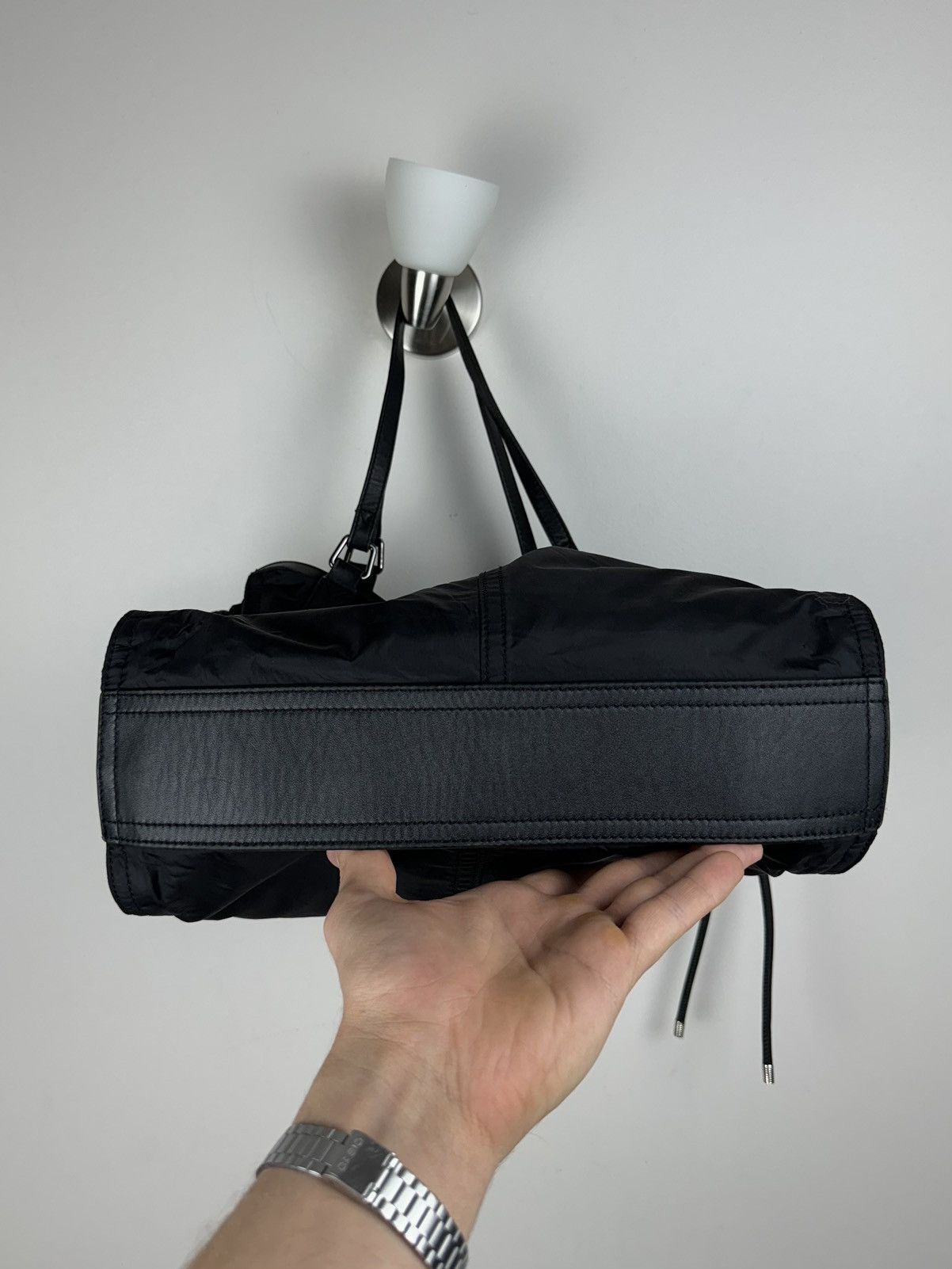 Burberry Nylon leather bag Burberry Nova Check y2k original item Size ONE SIZE - 4 Thumbnail