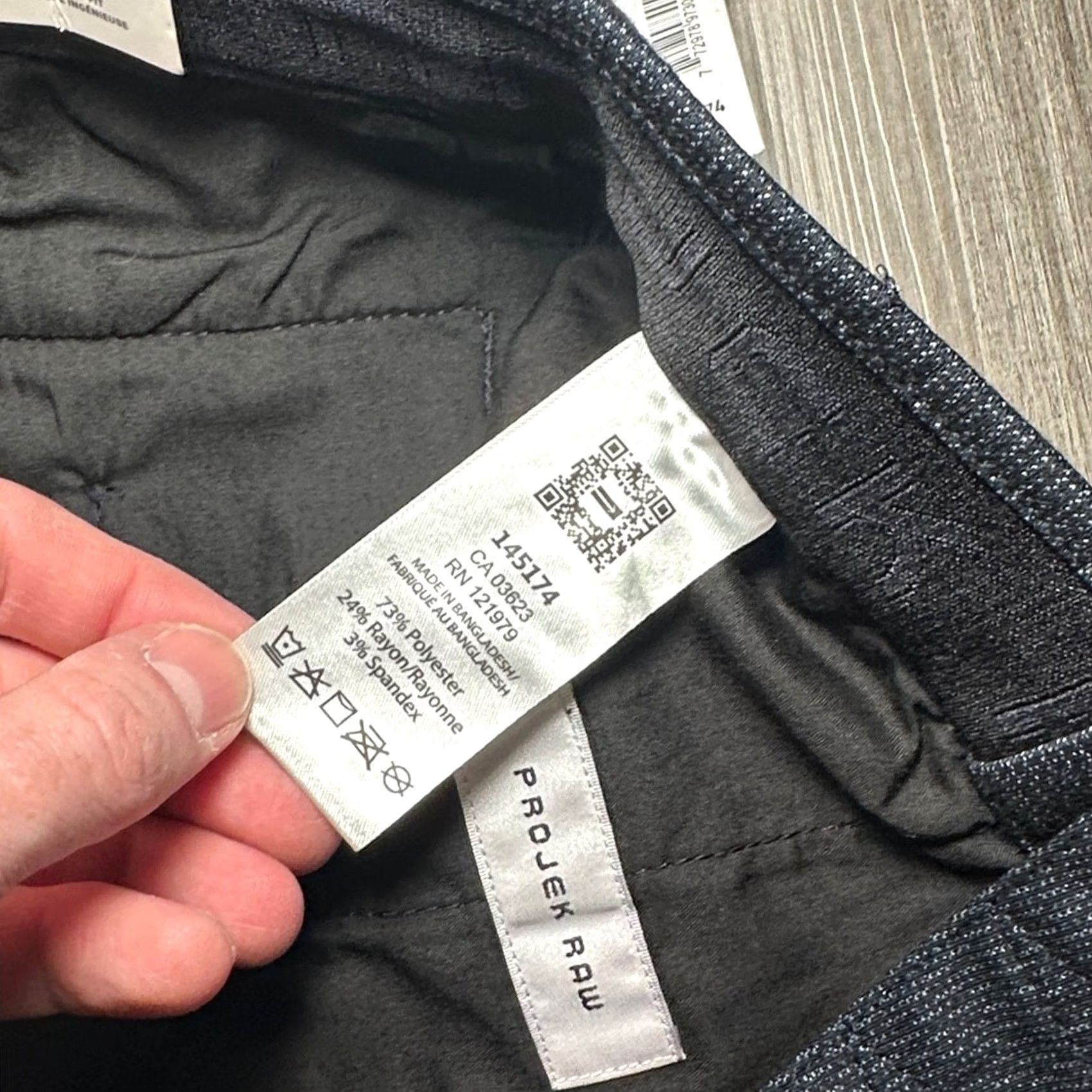 Vintage Projek Raw Bungee Flex Classic Fit Navy Trouser Pants - 31 Men Chino 30in Inseam Navy Blue Brand: Projek Raw (NWT) Size US 31 - 8 Thumbnail