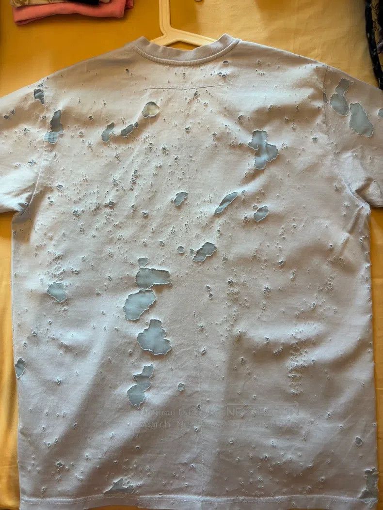 Givenchy Givenchy Light blue and sky blue ripped logo short-sleeve Size US XXS / EU 40 - 5 Thumbnail
