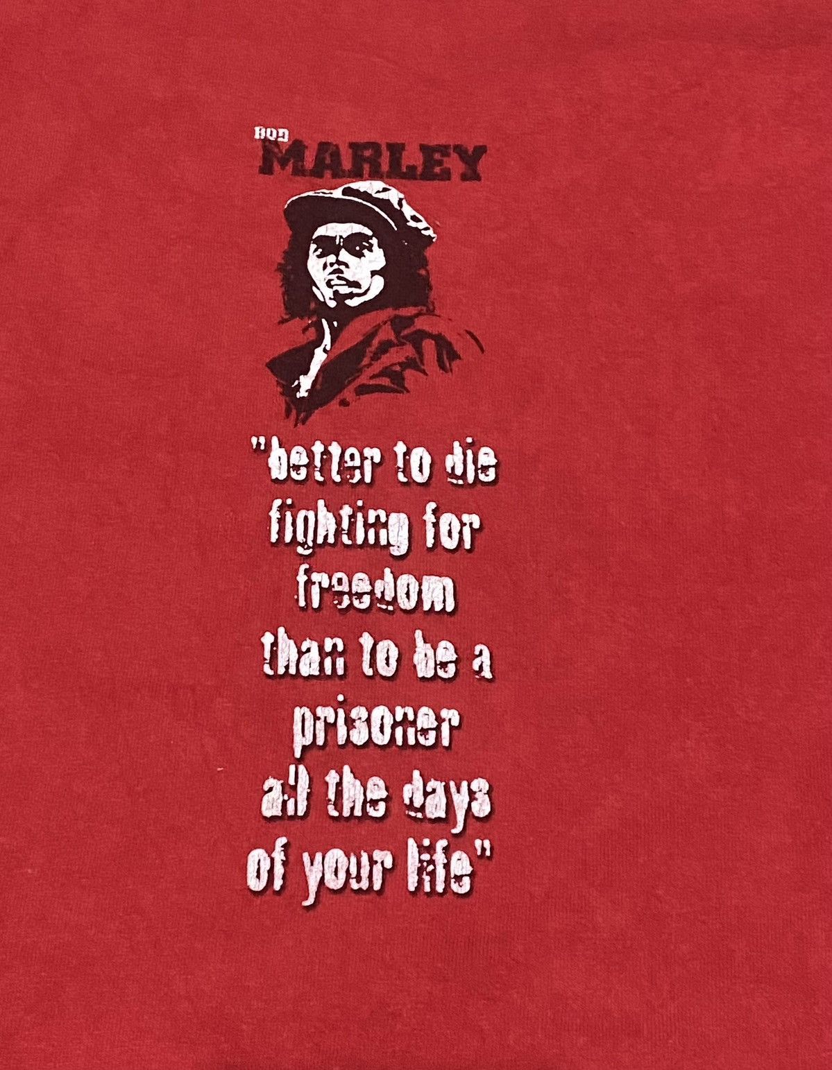 Bob Marley Vintage BOB MARLEY Freedom Fighter T-Shirt Size US XXL / EU 58 / 5 - 4 Thumbnail