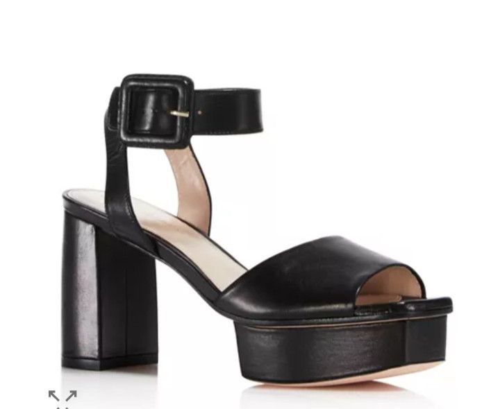 Stuart Weitzman Stuart Weitzman Women's Newdeal Leather Platform Sandals Size US 9 / IT 39 - 5 Thumbnail