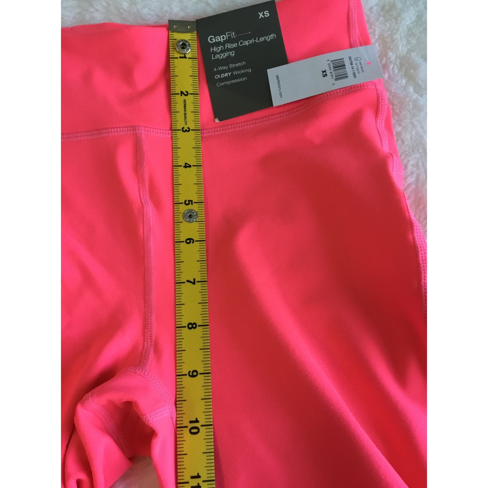 Gap GapFit Bright Neon Pink Compression Capris Size 26" / US 2 / IT 38 - 9 Thumbnail