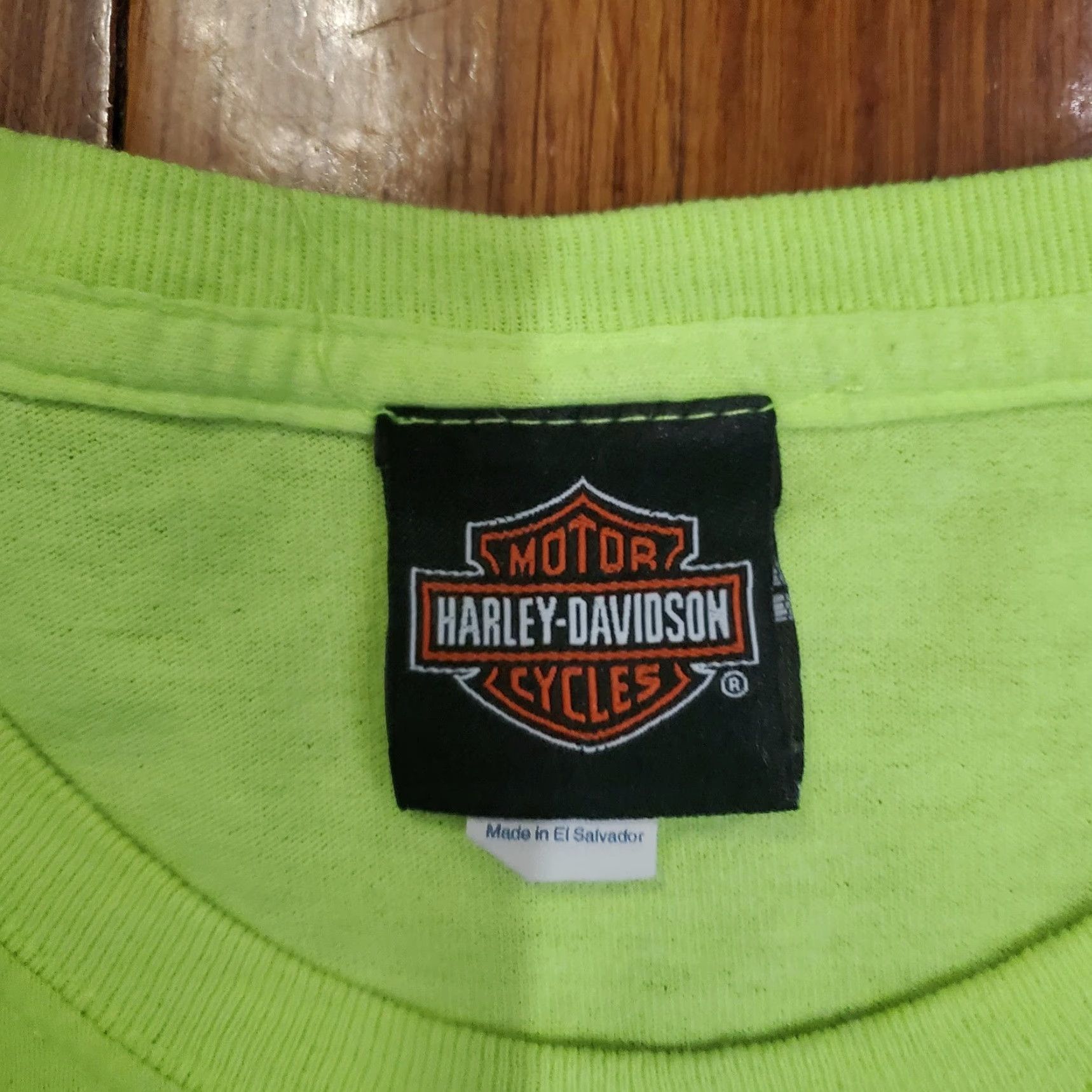 Harley Davidson Harley-Davidson Shirt Mens Large Green Iron Steed Vacaville CA Graphic Shirt Size US L / EU 52-54 / 3 - 6 Thumbnail
