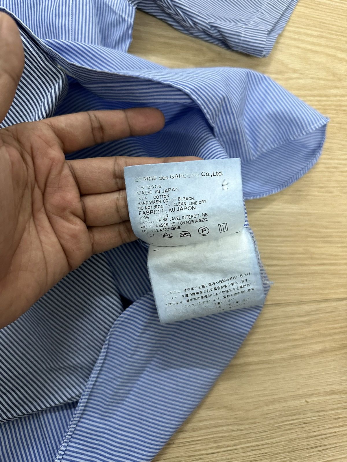 Comme des Garcons × Comme des Garcons Homme × Junya Watanabe Comme des Garcons Homme Patchwork Stripe Cotton Shirt Size US S / EU 44-46 / 1 - 10 Thumbnail