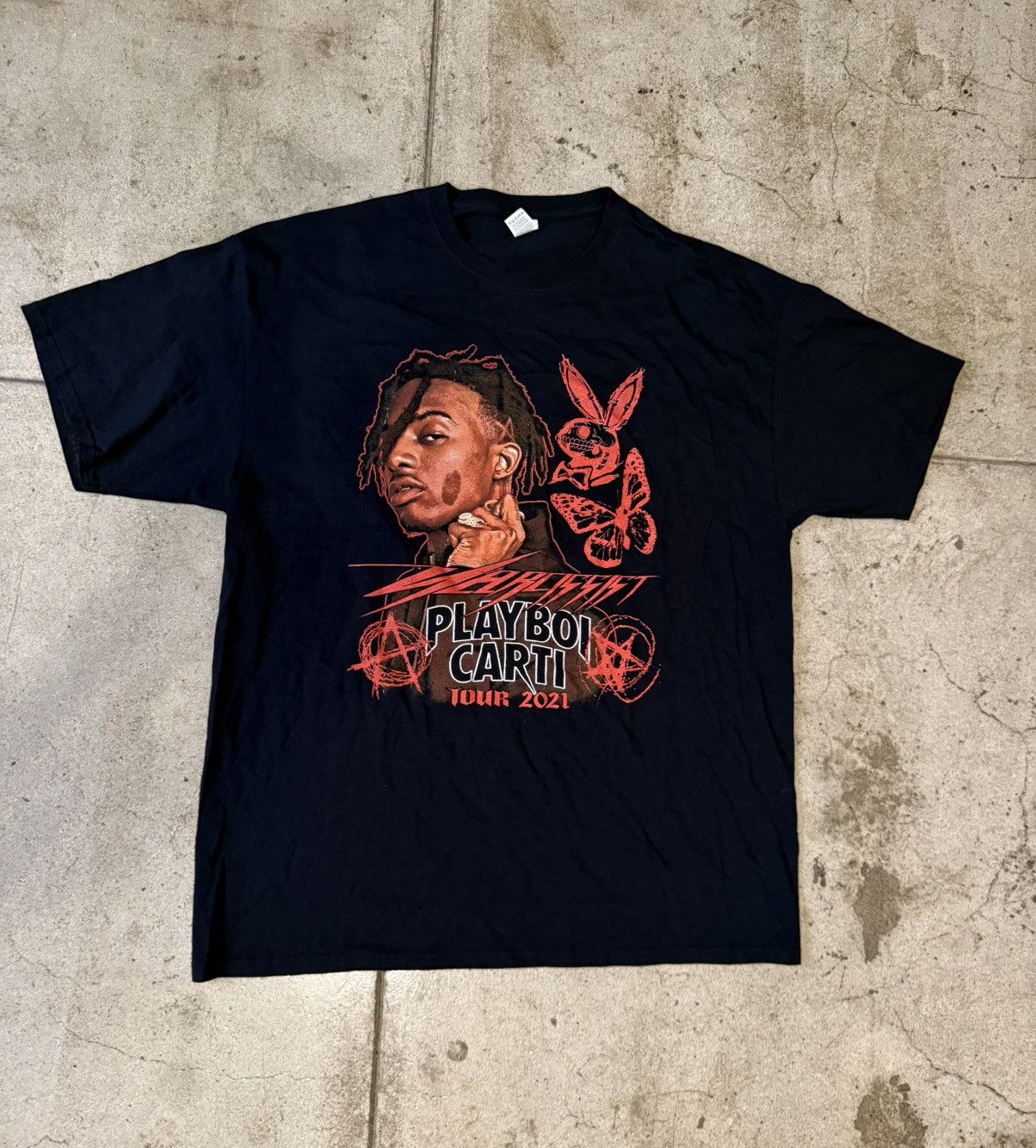 Playboi Carti Narcissist Tour Bootleg Tee Size XL Size US XL / EU 56 / 4 - 1 Thumbnail