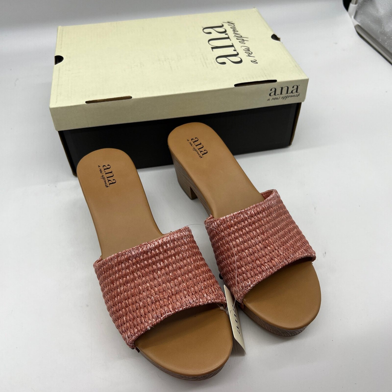 Other a.n.a Womens Robinson Heeled Sandals Terracotta Size US 10 / IT 40 - 3 Thumbnail