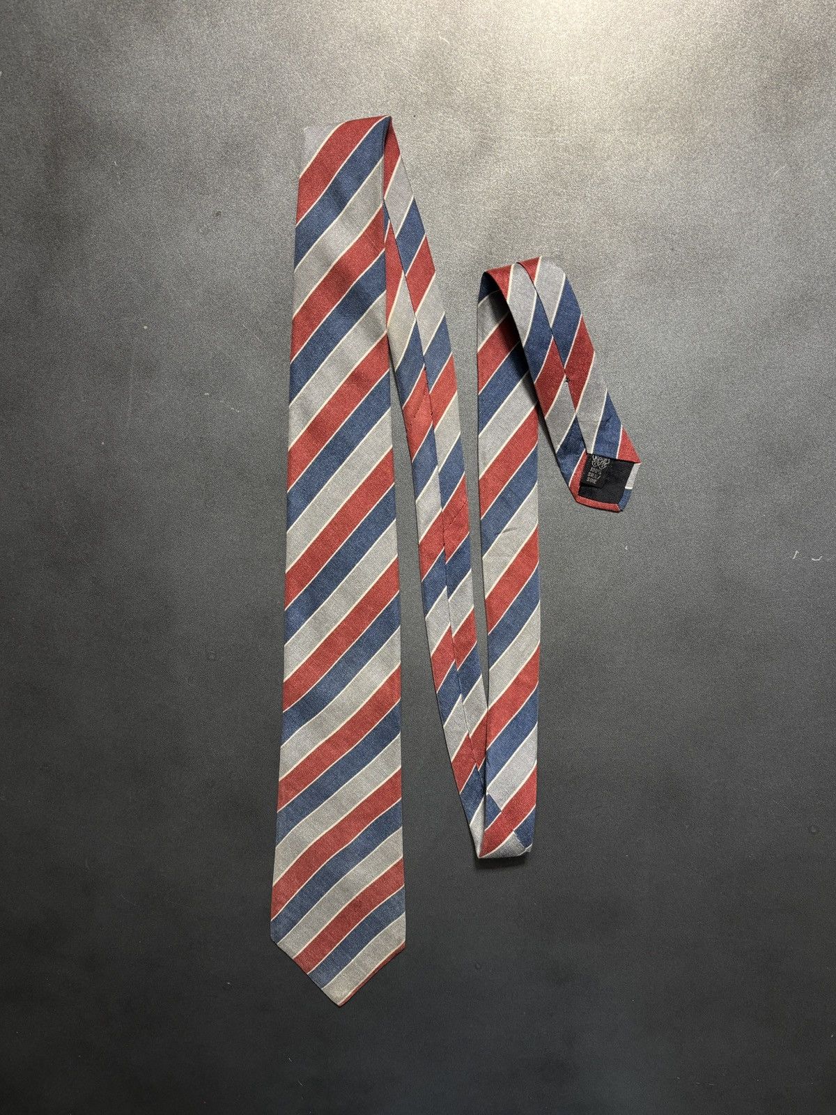 Lanvin Vintage Lanvin Tie 1970s Silk Necktie Striped Paris 1960s Size ONE SIZE - 15 Thumbnail