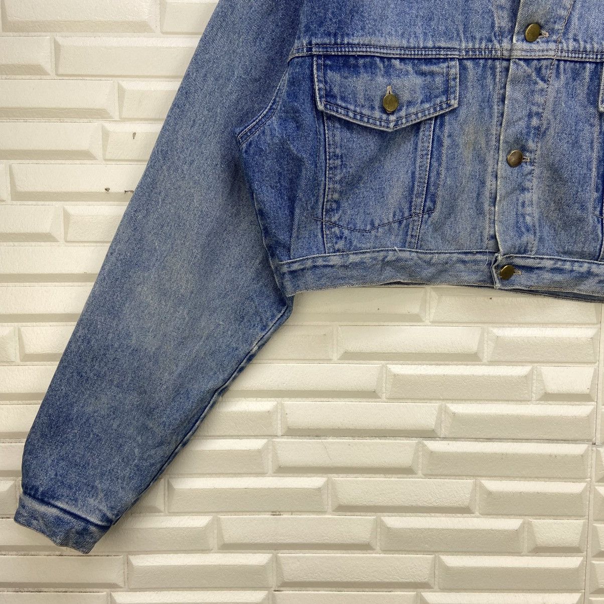 Japanese Brand × Vintage Vintage Japanese Brand Creem Trucker Denim Cropped Jacket Size US M / EU 48-50 / 2 - 4 Thumbnail