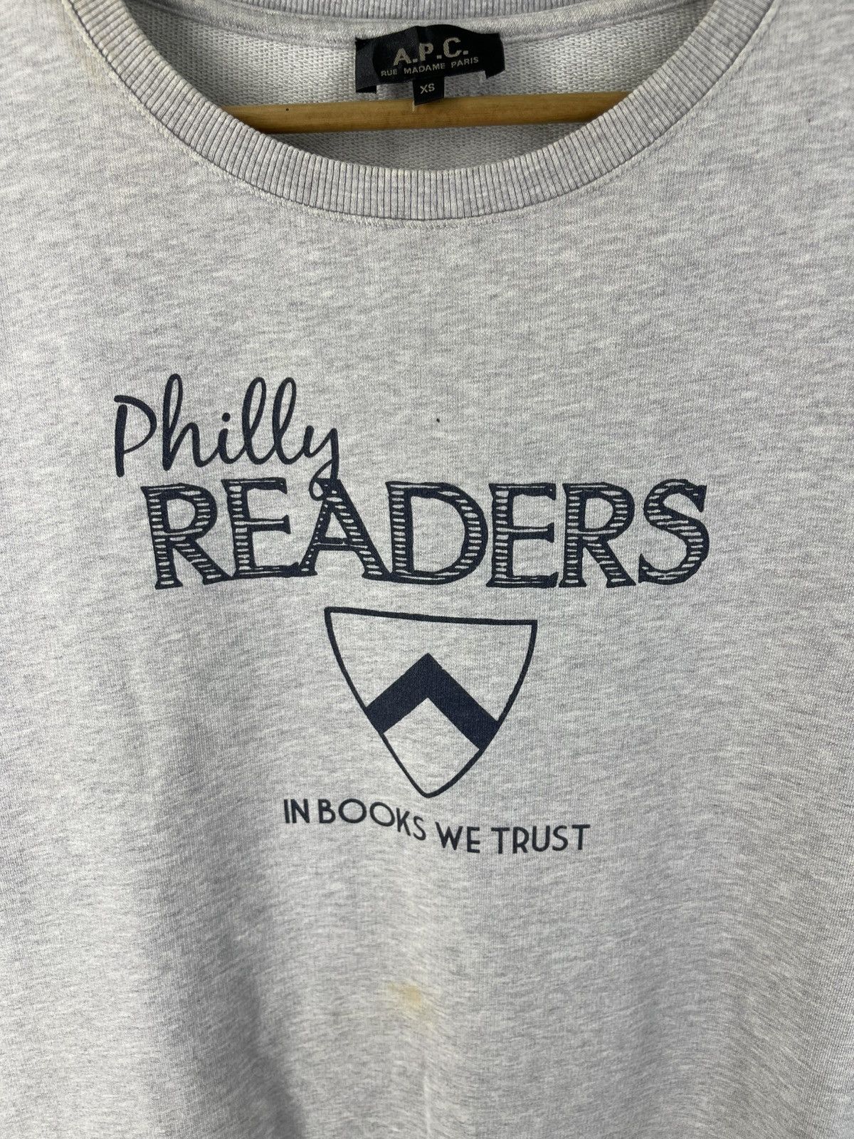 A.P.C. Vintage A.P.C Philly Readers in Books we Trust Sweatshirt Size US XS / EU 42 / 0 - 5 Thumbnail