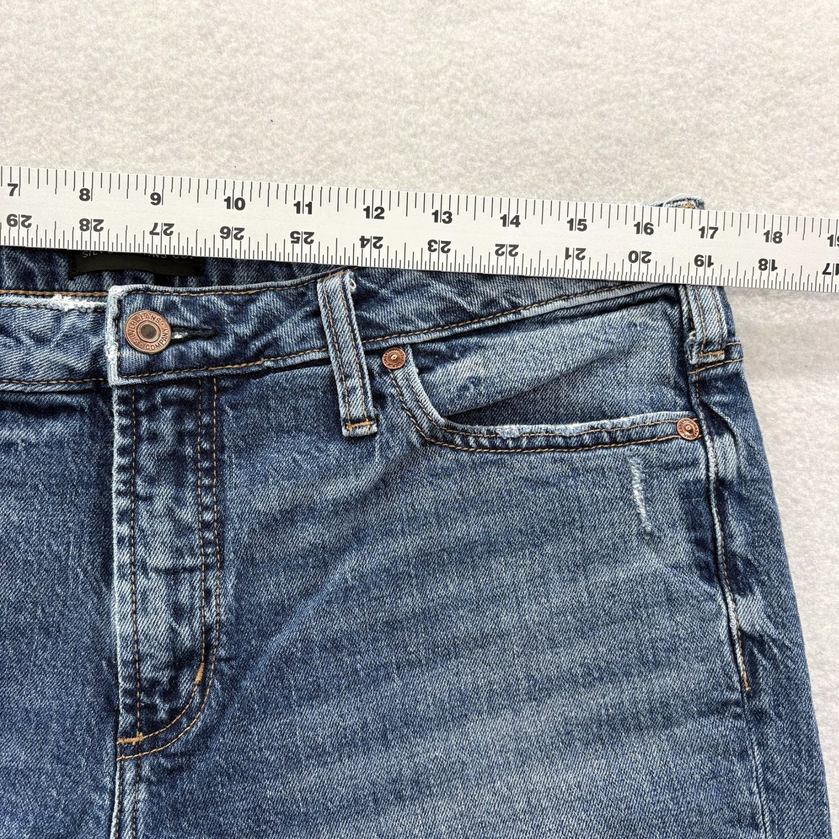 Silver Jeans Co. VINTAGE Silver Jeans Eyes On Wide Womens Jeans 32x26 Blue Relaxed Wide-Leg Crop Stretch Denim Womens Size 24" / US 00 / IT 34 - 7 Thumbnail
