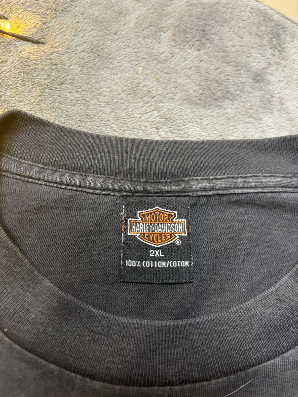 Harley Davidson × Vintage Vintage Y2K Harley Davidson flames bike t shirt 2000 Size US XXL / EU 58 / 5 - 3 Thumbnail