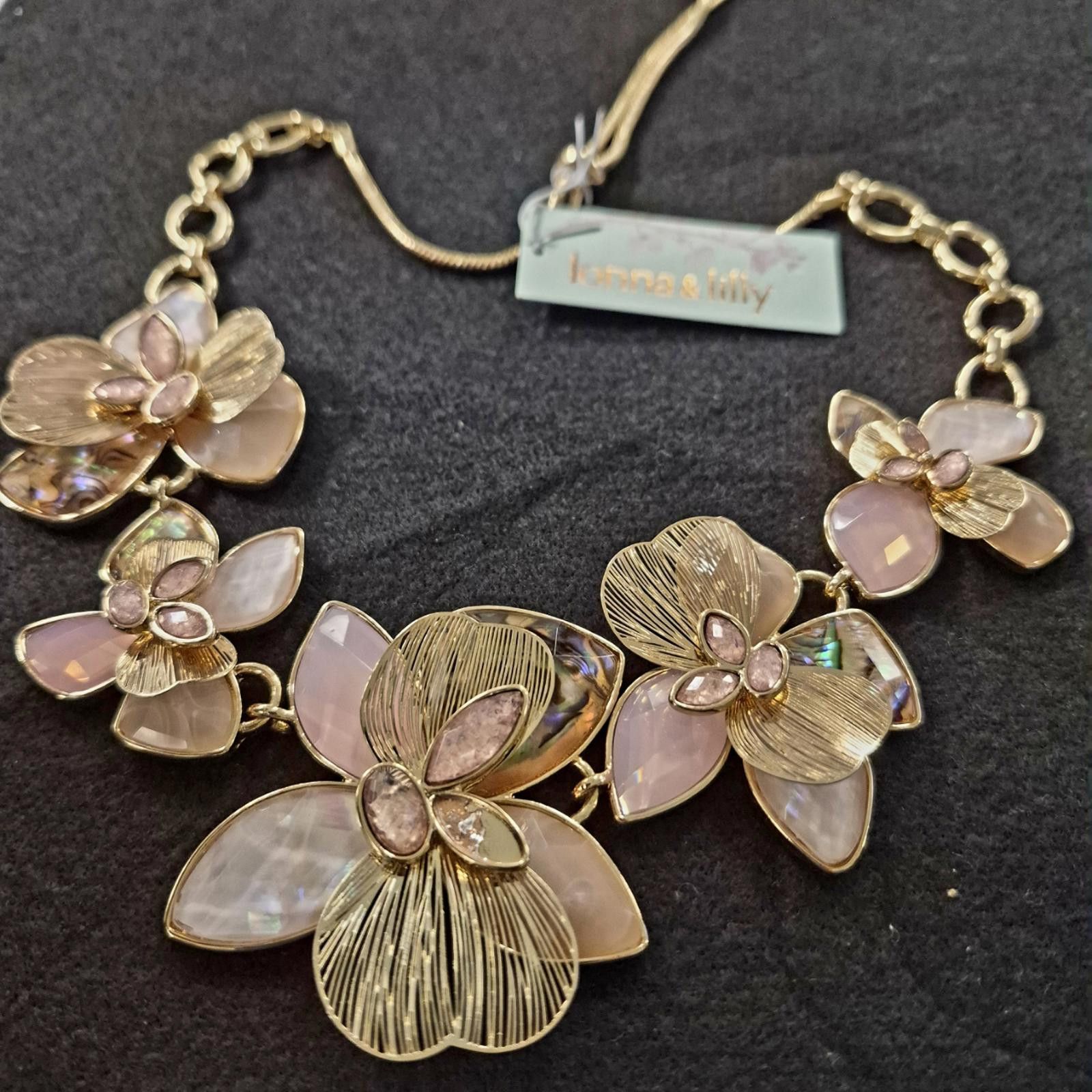 Other lonna & lilly Multi-Stone Flower Frontal Necklace NWT Size ONE SIZE - 3 Thumbnail