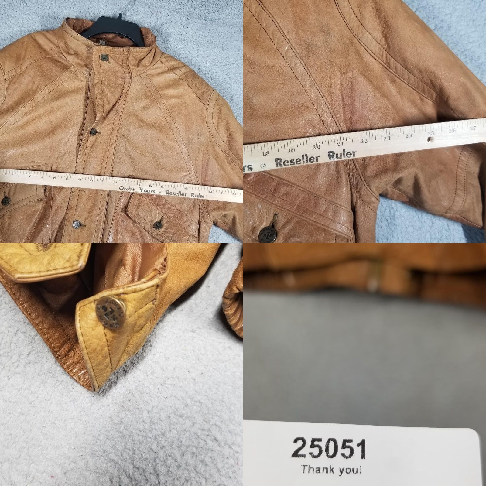 Vintage VINTAGE COOPER NZO New Zealand Outback Jacket Mens 42 Brown Leather Bomber 90s Mens Size US XS / EU 42 / 0 - 8 Thumbnail