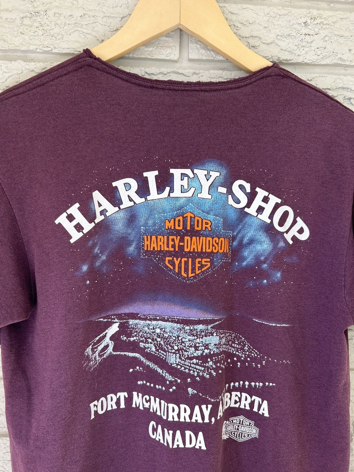 Harley Davidson × Vintage Vintage 90s Harley Davidson 3D Emblem Ride With The Wind Tee Size US S / EU 44-46 / 1 - 6 Thumbnail