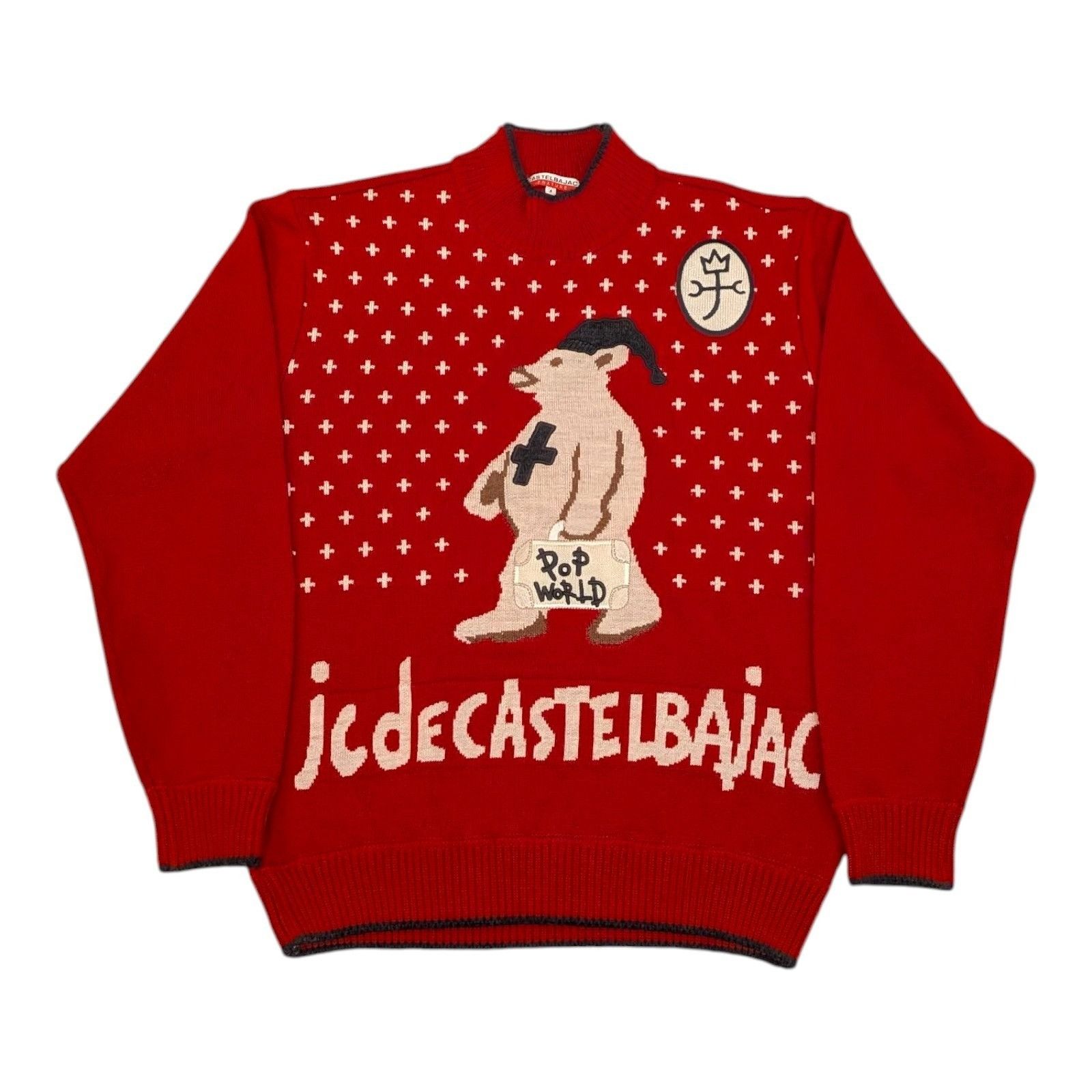 Jean Charles De Castelbajac Vintage 90s Castelbajac Polar Bear Christmas Wool Sweater Size US L / EU 52-54 / 3 - 1 Thumbnail