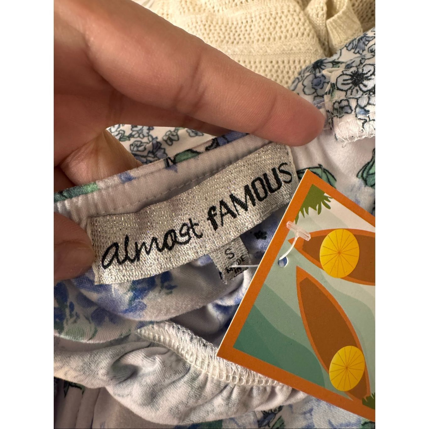 Almost Famous Almost Famous Blue Floral Tiered Midi Dress Women’s Small – Size S / US 4 / IT 40 - 6 Thumbnail
