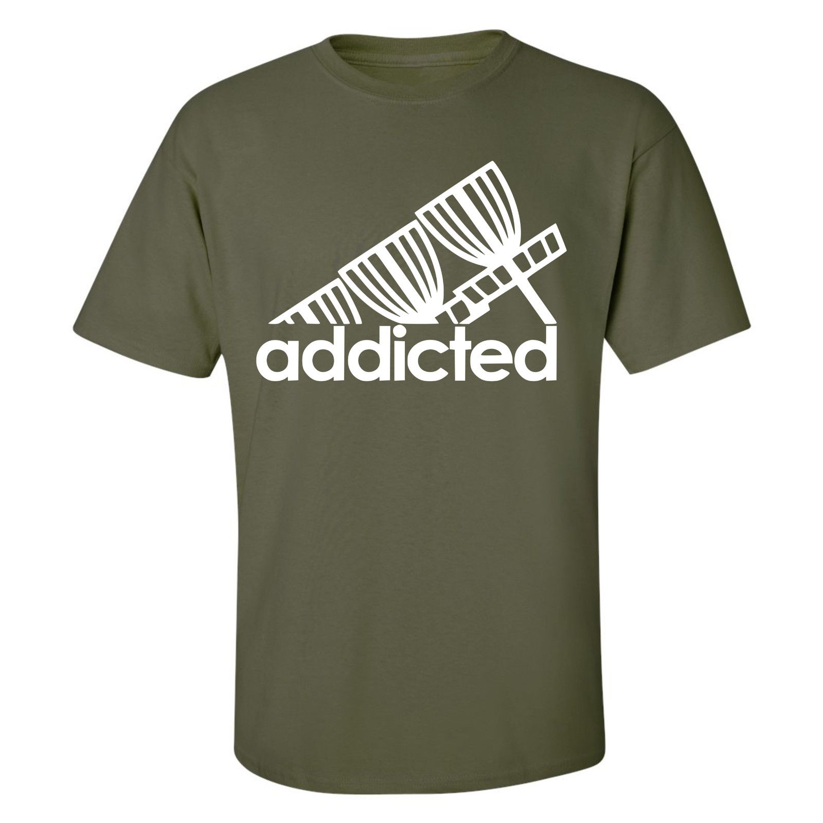 Gildan Disc Golf T Shirt ADDICTED Discgolfer Discgolfing Shirt Size US XL / EU 56 / 4 - 8 Thumbnail