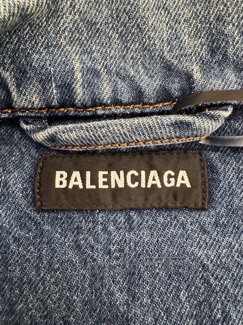 Balenciaga Balenciaga Back Logo Letter Print Single-Breasted Blue Men Size US S / EU 44-46 / 1 - 5 Thumbnail