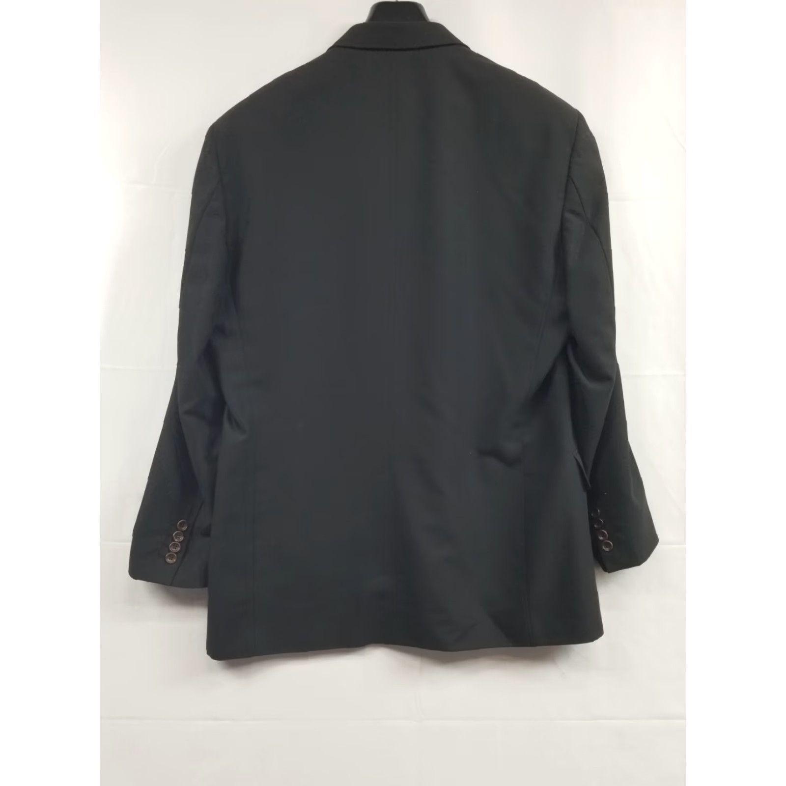 Vintage Pavone Blazer Single-Breasted Wool Black 42R Men's Jacket 2 Piece Notch Lapel Dry Clean Only 100% Wool Made in Italy Size 42R - 2 Thumbnail