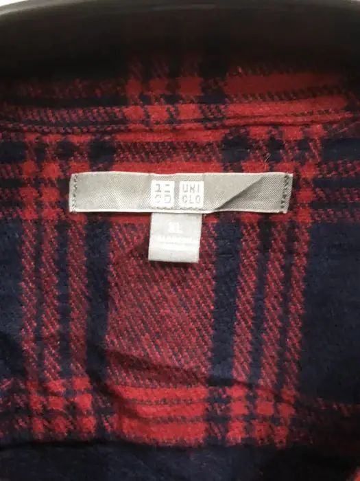 Japanese Brand Japanese Brand Uniqlo Plaid Tartan Flannel Shirt 👕 Size US XL / EU 56 / 4 - 3 Thumbnail