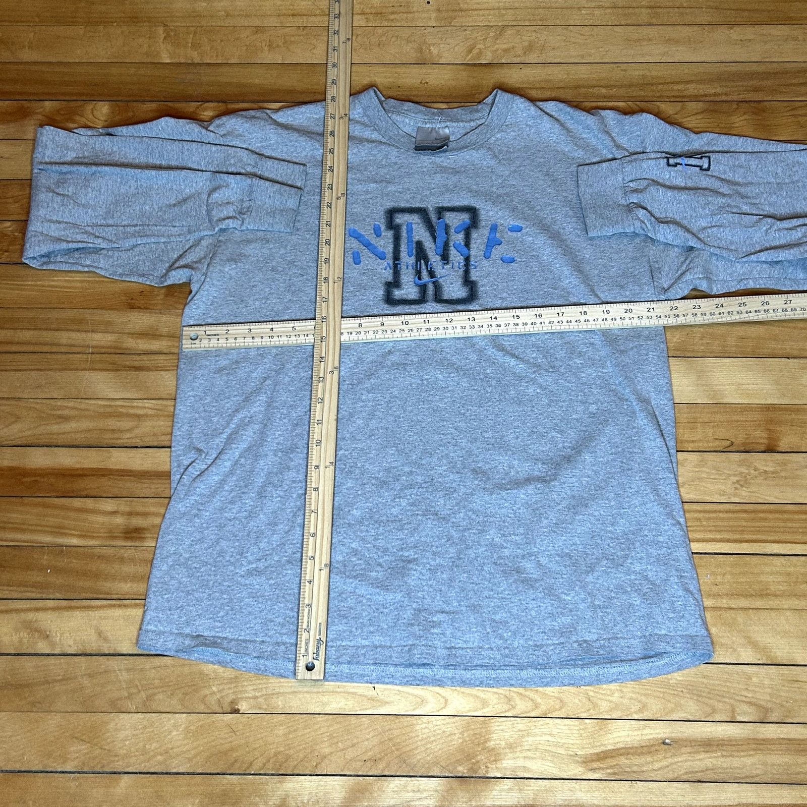 Nike Y2K Gray Nike Long Sleeve T-Shirt Large Size US L / EU 52-54 / 3 - 3 Thumbnail