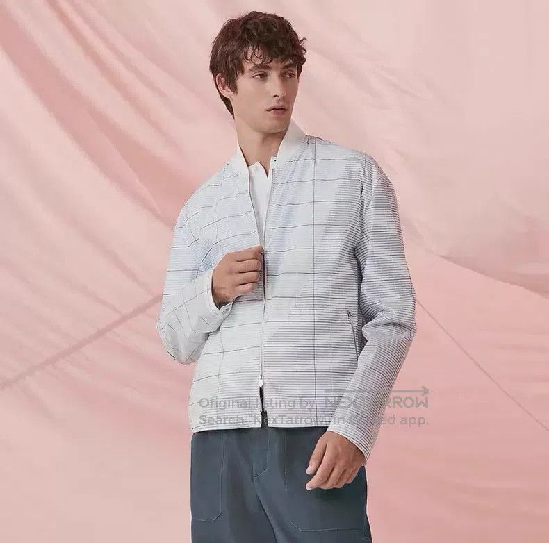 Hermes Hermes Men's Baseball Collar Jacket for Spring/Summer Size US M / EU 48-50 / 2 - 2 Thumbnail