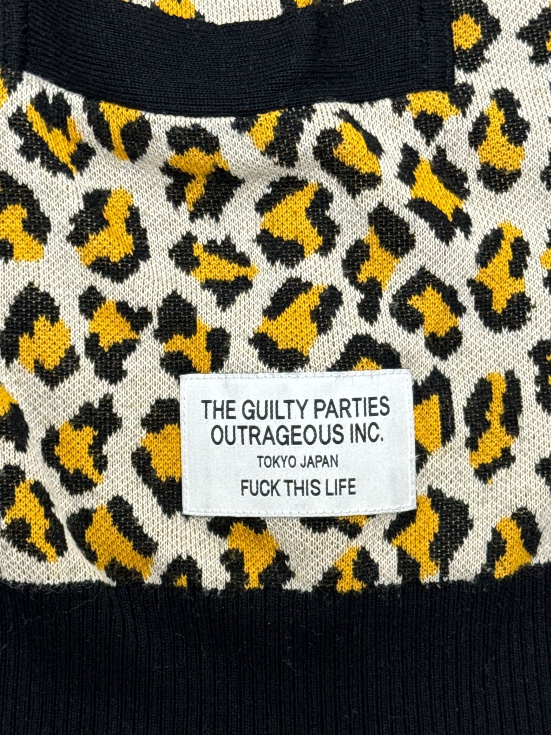 Wacko Maria Wacko Maria Guilty Parties Cheetah Pattern Knit Cardigan Size US M / EU 48-50 / 2 - 4 Thumbnail