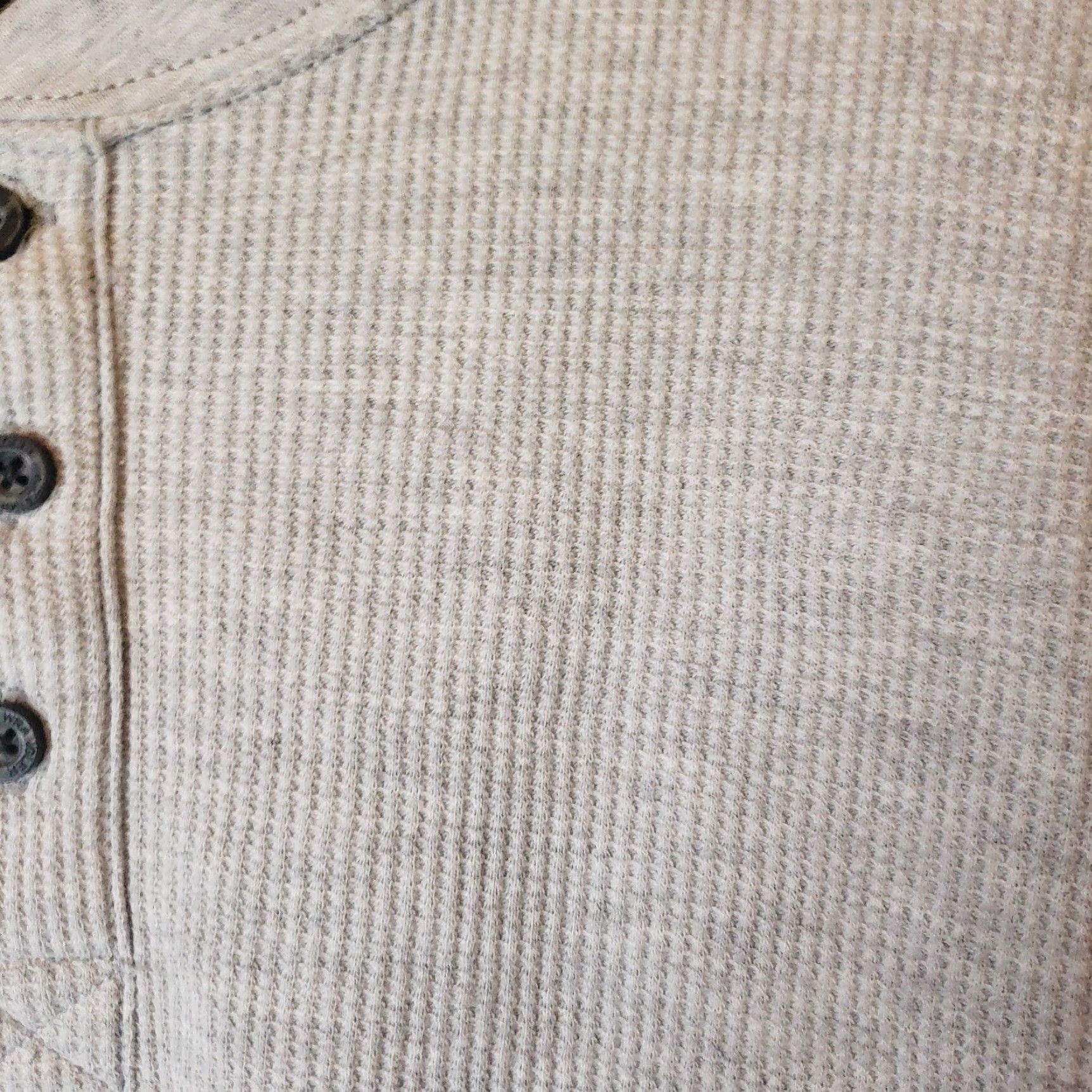 Wrangler VINTAGE Wrangler Shirt Mens S Gray Henley Thermal Waffle Knit Long Sleeve Outdoor Size US S / EU 44-46 / 1 - 5 Thumbnail