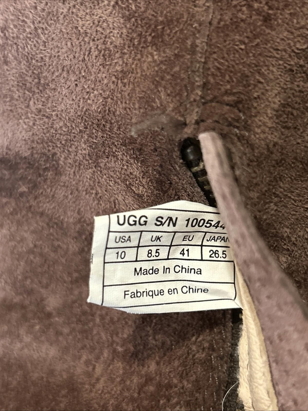 Ugg UGG Karyn Cuffed Suede Sheepskin Boots Sz 10 Brown Mid Calf Size US 10 / IT 40 - 6 Thumbnail