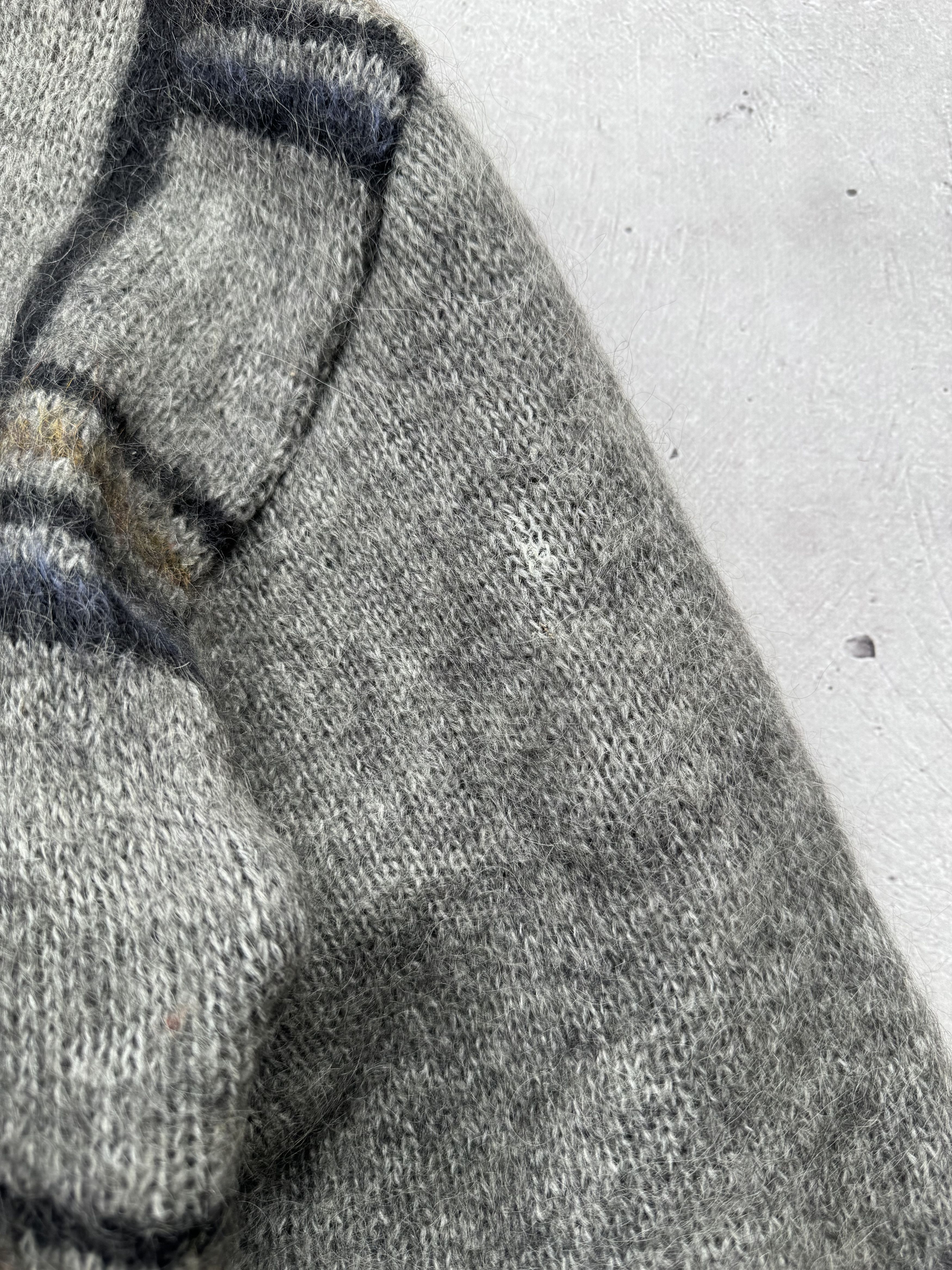 Vintage Casablanca Vintage Mohair Distressed Sweater Size US XL / EU 56 / 4 - 4 Thumbnail