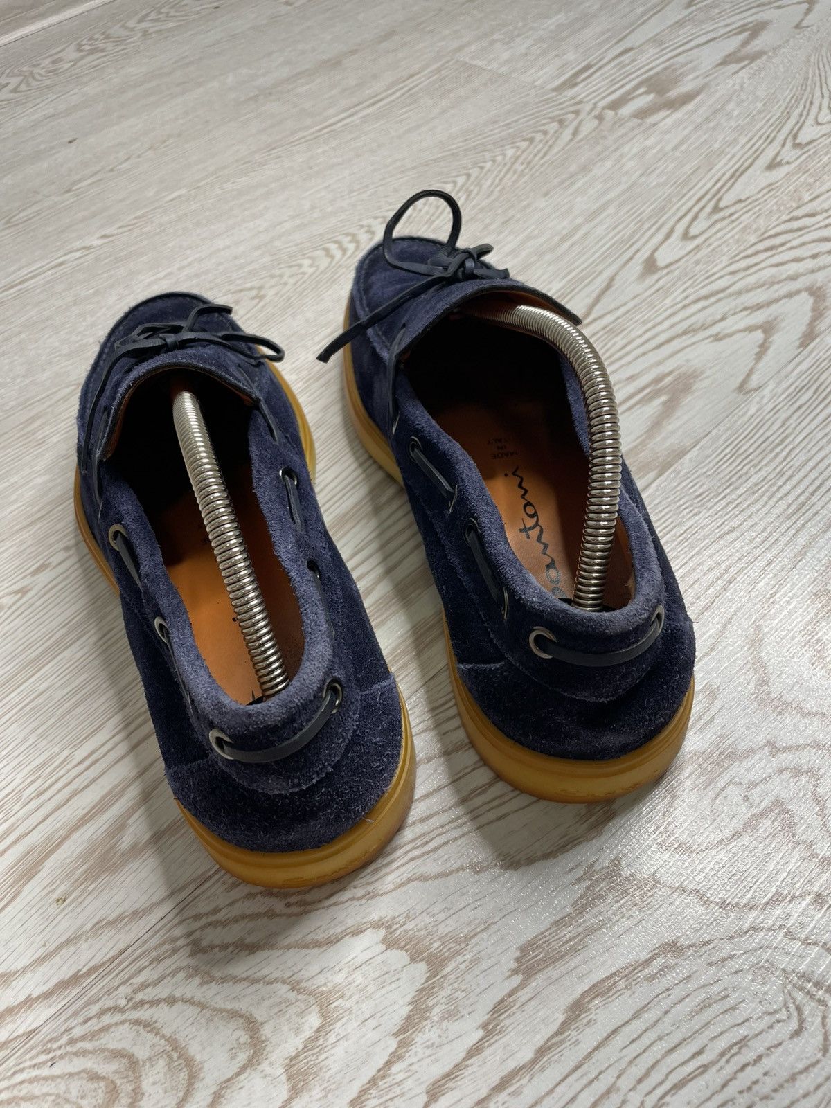Santoni × Vintage Santoni Navy Blue suede loafers size UK 8,5 Size US 8.5 / EU 41-42 - 3 Thumbnail