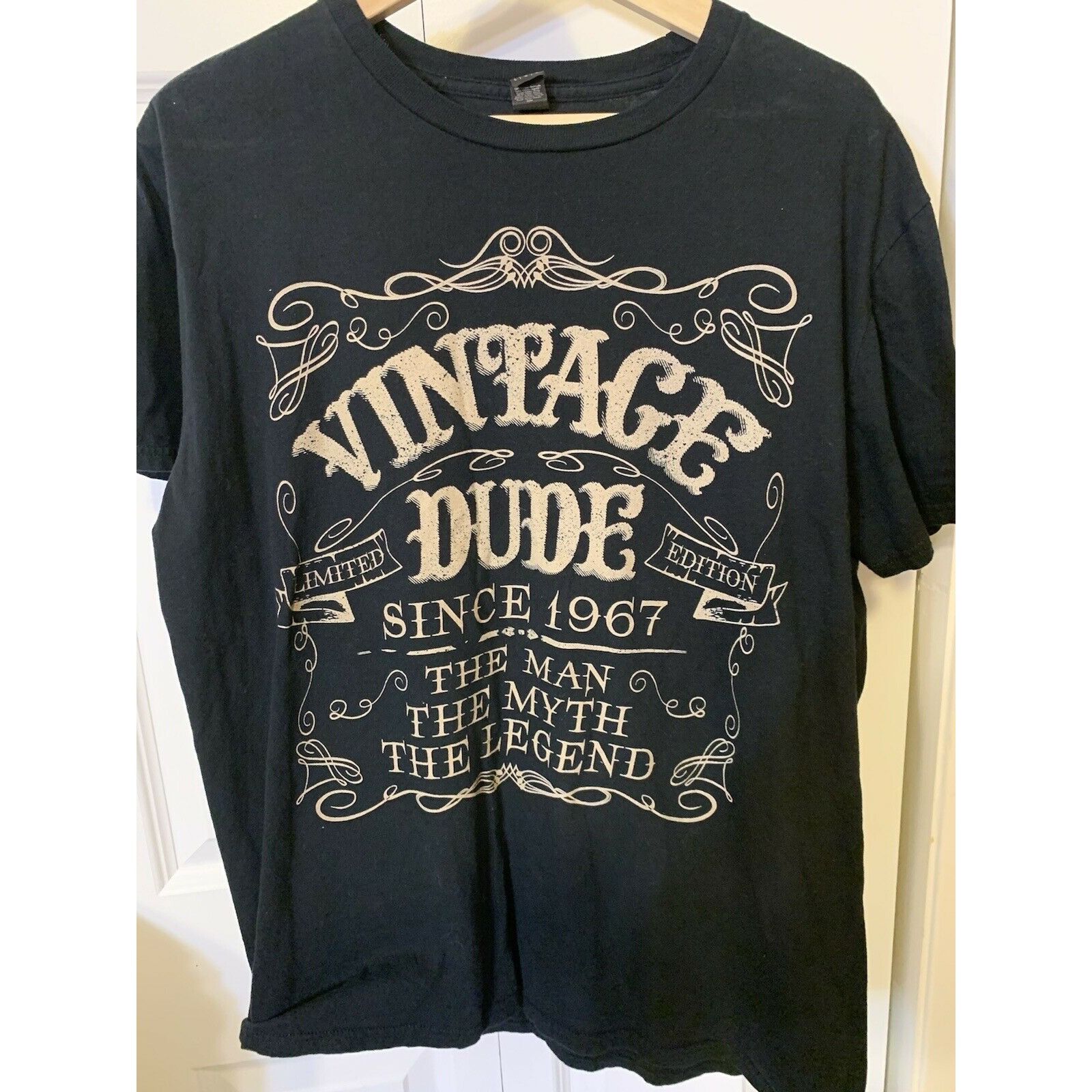 Anvil Vintage Dude T Shirt Men’s Sz L Since 1967 the man the myth Size US L / EU 52-54 / 3 - 4 Thumbnail