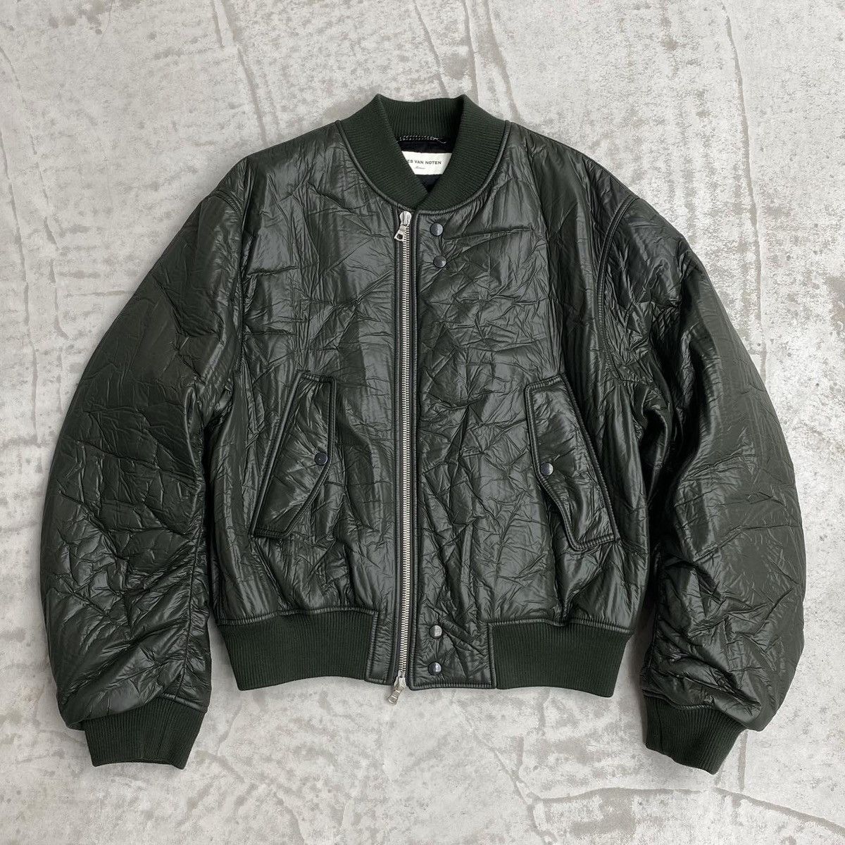 Dries Van Noten Dries Van Noten Textured Bomber Jacket Size US M / EU 48-50 / 2 - 1 Thumbnail