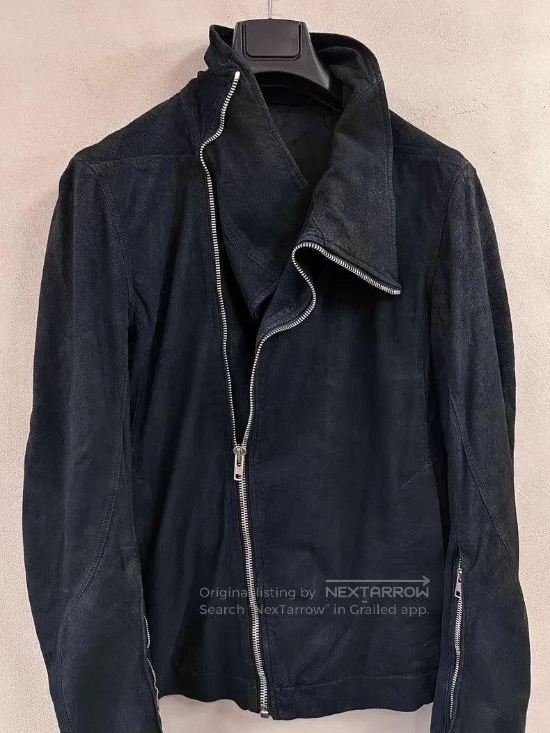 Rick Owens RICK OWENS Diagonal Zipper Leather Jacket Coat Size US M / EU 48-50 / 2 - 5 Thumbnail