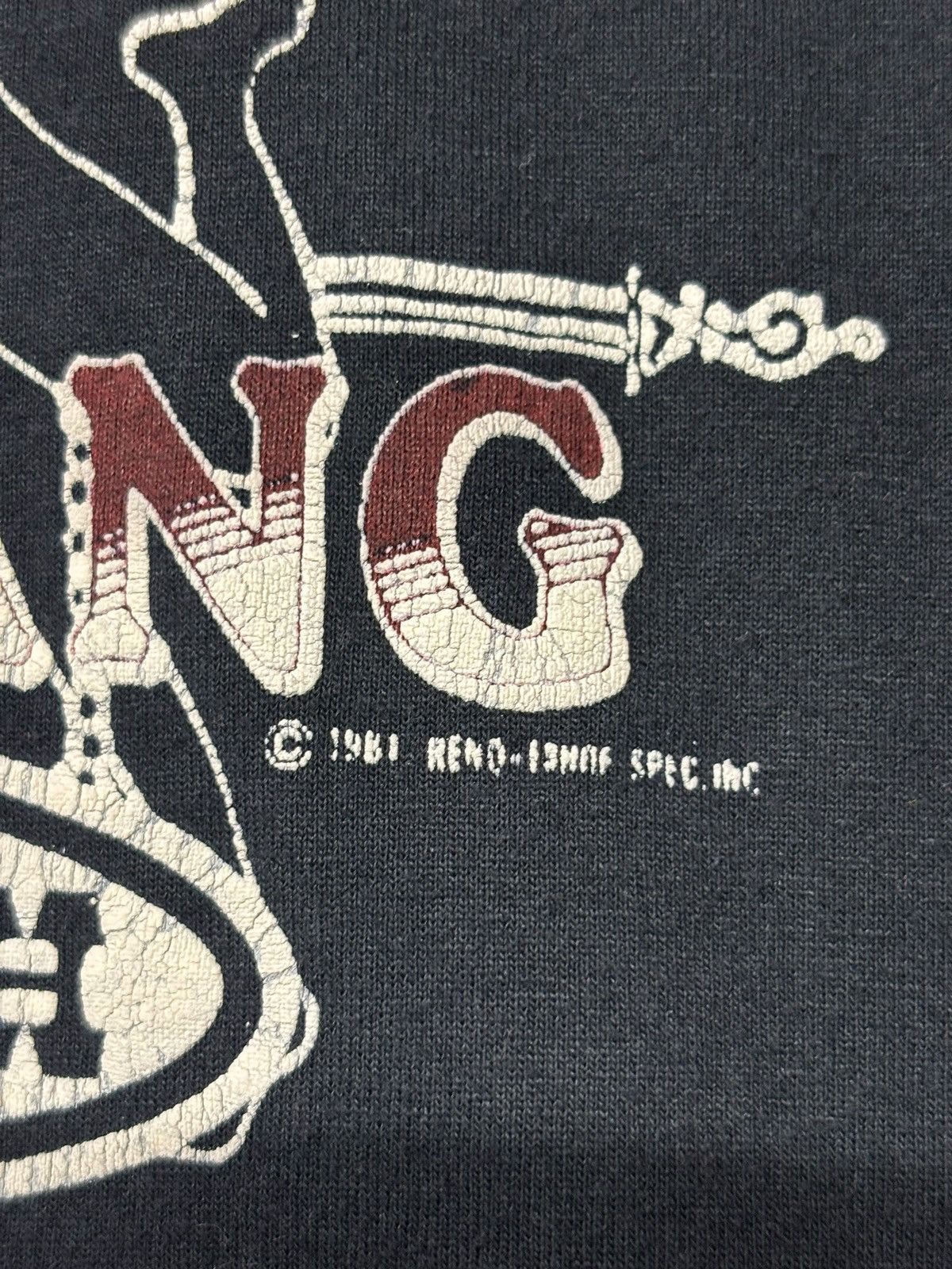 Fruit Of The Loom Vintage Mustang Ranch Strippers Tshirt Size US L / EU 52-54 / 3 - 5 Thumbnail