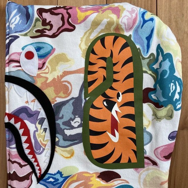 Bape BAPE Multi Art Camo shark full zip hoodie a bathing ape Size US XL / EU 56 / 4 - 6 Thumbnail