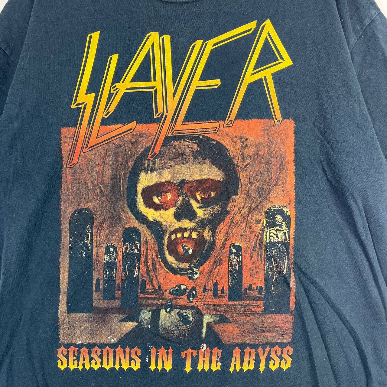 Gildan Slayer Seasons In The Abyss Band T Shirt Vintage 2000s Sz XL Size US XL / EU 56 / 4 - 2 Thumbnail