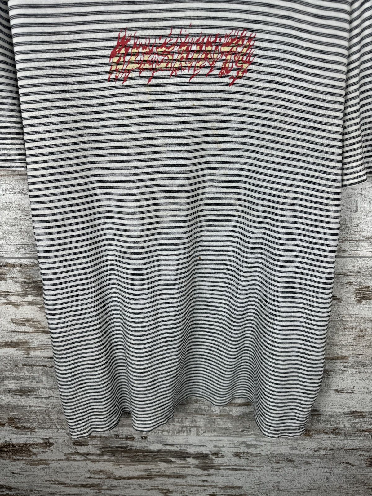 Allsaints Mens Vintage AllSaints BURNER STRIPE SS CREW T-shirt tee y2k Size US M / EU 48-50 / 2 - 4 Thumbnail