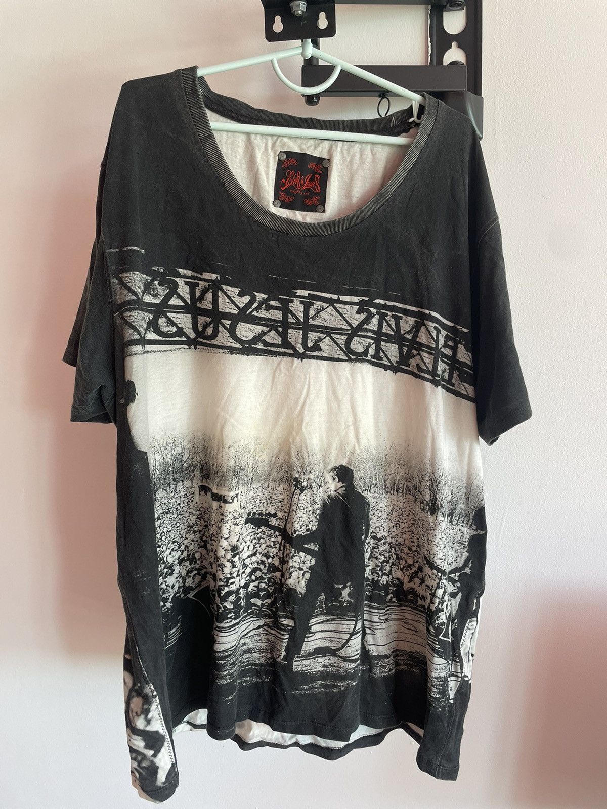 Band Tees × Vintage Elvis Jesus Concert AOP Crazy T Shirt Designer Graphic Tee Size US XXL / EU 58 / 5 - 1 Thumbnail
