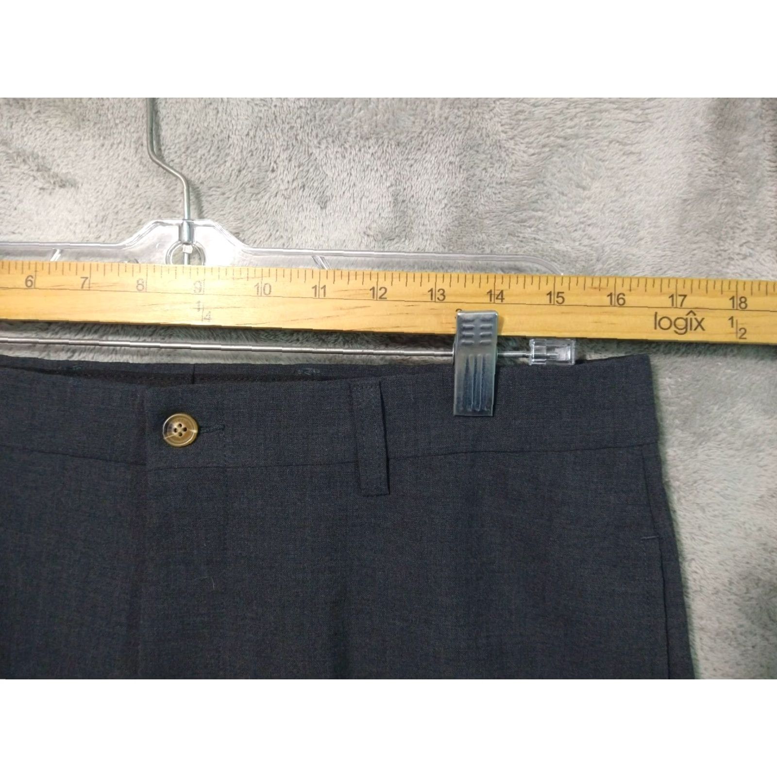 Orvis Orvis Mens Dress Pants 34 x 31 Gray Wool Flat Front Mid Rise Straight Leg Pants Size US 34 / EU 50 - 3 Thumbnail